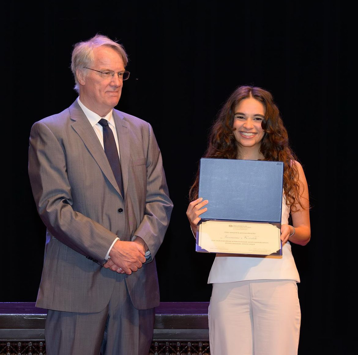 Awarded student, Jasmine Keshk